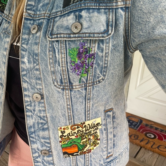 Custom made handpainted jacket - Picture 13 of 16